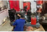 Lắp máy bơm PCCC Ebara 55Kw cho tòa nhà tại Campuchia