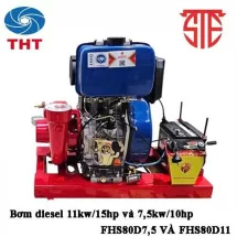 BƠM CHỮA CHÁY ĐỘNG CƠ DIESEL STE FHS80D7.5 7.5KW